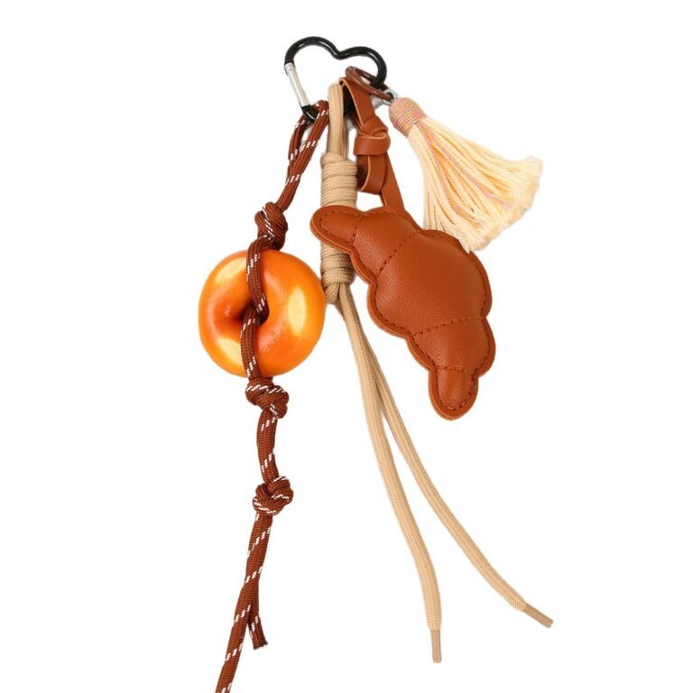 Bakery-Themed Multi-Element Bag Charm Cluster