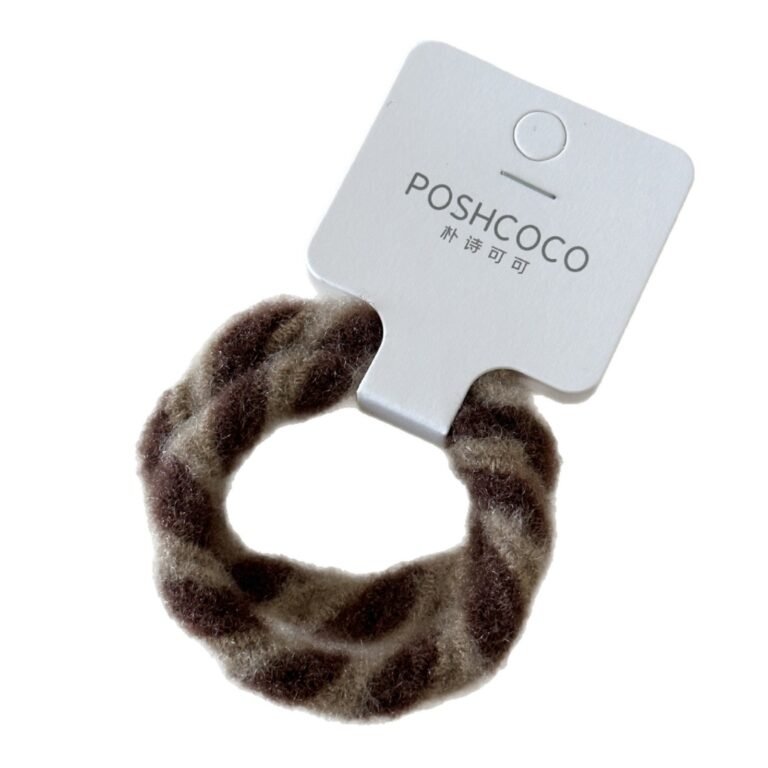 5 Colors Twisted Fuzzy Striped Warm Hair Ties