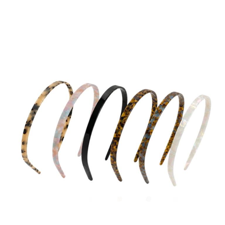Thin Minimalist Tortoise Acetate Hair Headband
