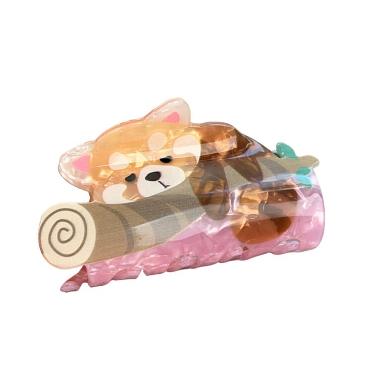 3 Sizes Cartoon Red Panda Koala Bunny Acetate Hair Claw Clips