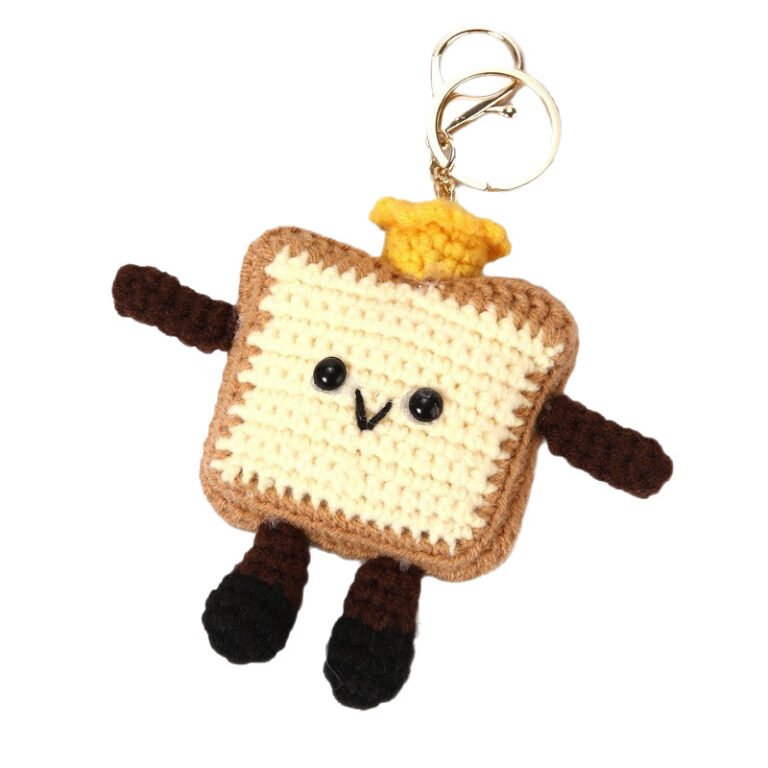 Handmade Crochet Bakery Character Keychain Assortment
