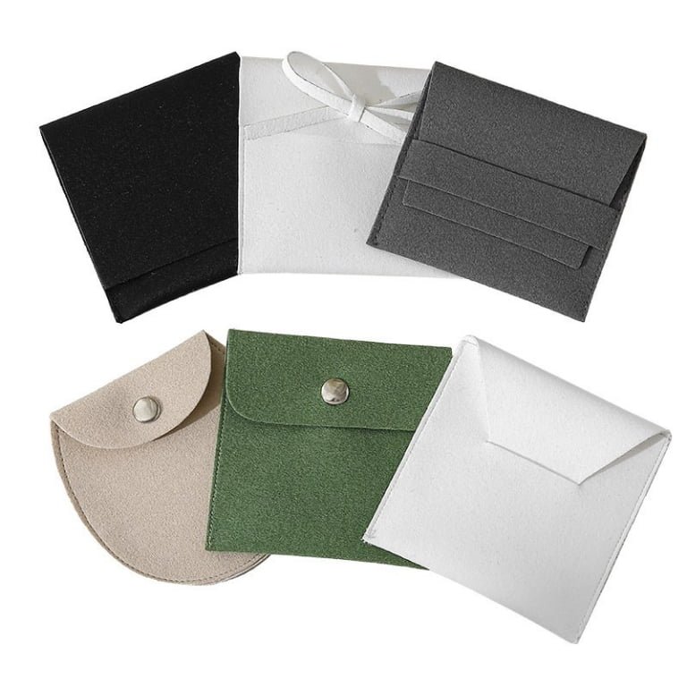 Premium Faux Suede & Microfiber Jewelry Pouch Assortment