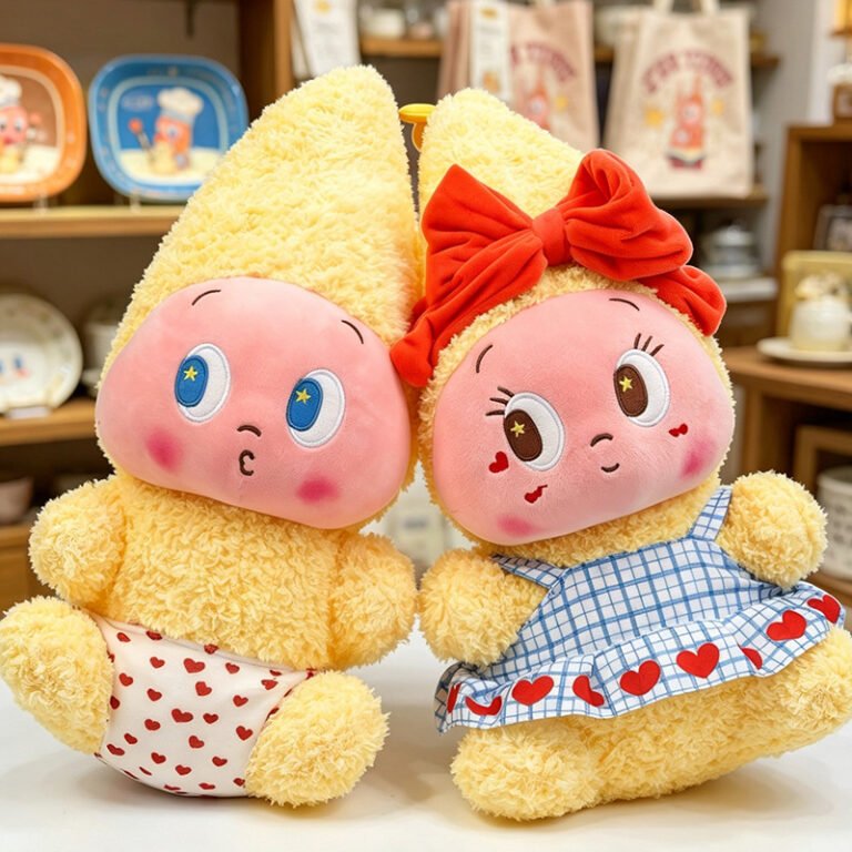 Kawaii Star-Eyed Fluffy Plush Characters
